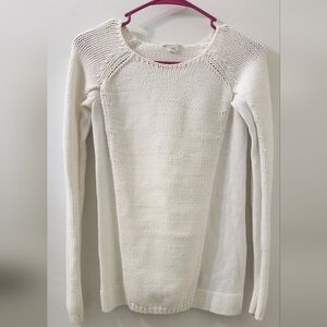 Elegant White Knit Sweater